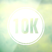 10K Marathon Raamsticker (Vel 3)