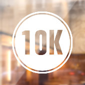 10K Marathon Raamsticker (Vel 2)