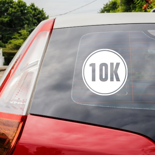 10K Marathon Raamsticker