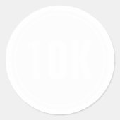 10K Marathon Ronde Sticker (Voorkant)