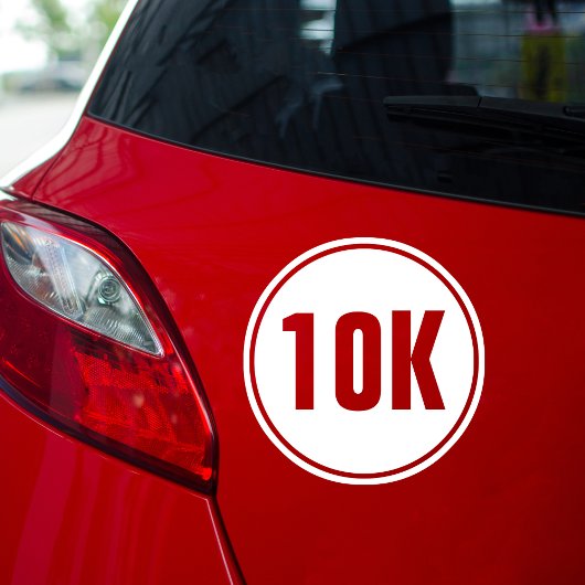 10K Marathon Ronde Sticker