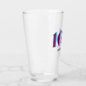 10k Race Celebration Bold Blauw Paarse Graphic Glas (Rechts)