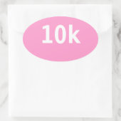 10k Race of Walk Ovale Sticker (Tas)