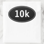 10k Race Walk Run Ovale Sticker (Tas)