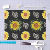 10lb Tissue Bloempapier, zwart en geel Tissuepapier (Craft)