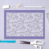 10lb-Weefseldocument, LAVENDEL W/JAPANSE WOLKEN Tissuepapier (Craft)