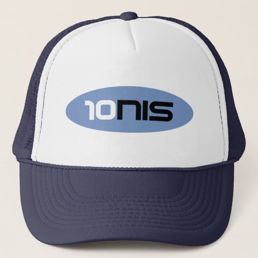 10NIS Blauw Tennis Merk Trucker Pet (Voorkant)