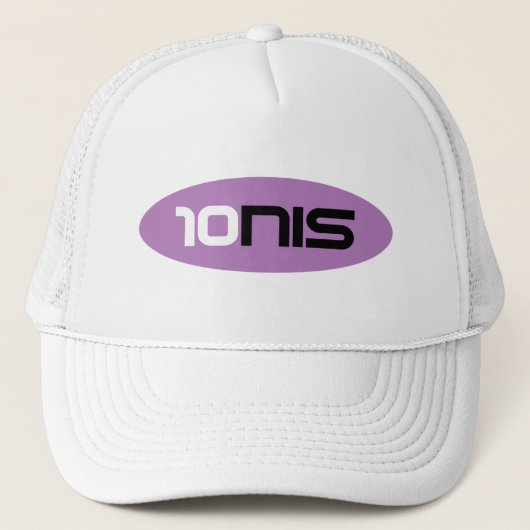 10NIS Roze Tennis Sport Merk Trucker Hat Trucker Pet (Voorkant)