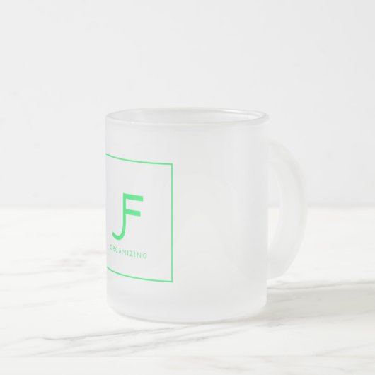 10oz Coffee-Mok Matglas Koffiemok (Voorkant rechts)