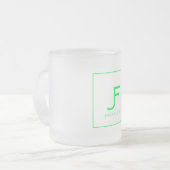 10oz Coffee-Mok Matglas Koffiemok (Voorkant links)