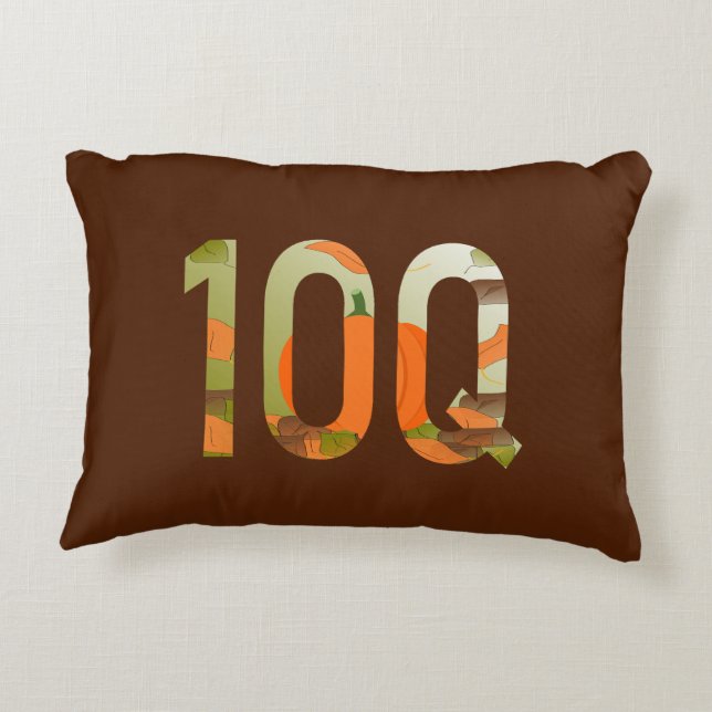 10Q = Hartelijk Dank Honderdvoud Accent Kussen (Achterkant)