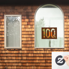 10Q = Hartelijk dank honderdvoud Raamsticker