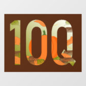 10Q = Hartelijk dank honderdvoud Raamsticker (Vel)