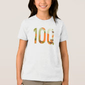 10Q = Hartelijk Dank Honderdvoudig Tri-Blend Shirt (Voorkant)