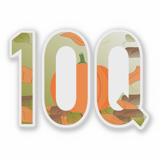 10Q = Thank You a Hundredfold Sticker (Voorkant)