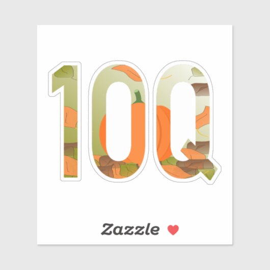 10Q = Thank You a Hundredfold Sticker (Vel)