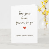 10st Anniversary – Ten Year Down Forever to Go Kaart (Gele Bloem)