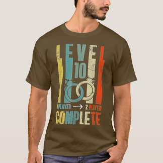 10th 10 year Wedding Anniversary Gift Retro Husban T-shirt