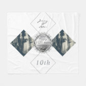 10th,11,20,25th,70th Wedding Jubileum 2 Fleece Deken (Voorkant (Horizontaal))