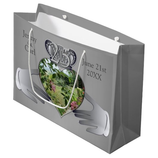 10th,11th,20th,25, Foto Jubileum CladdaughLa Groot Cadeauzakje (Voorkant Gekanteld)