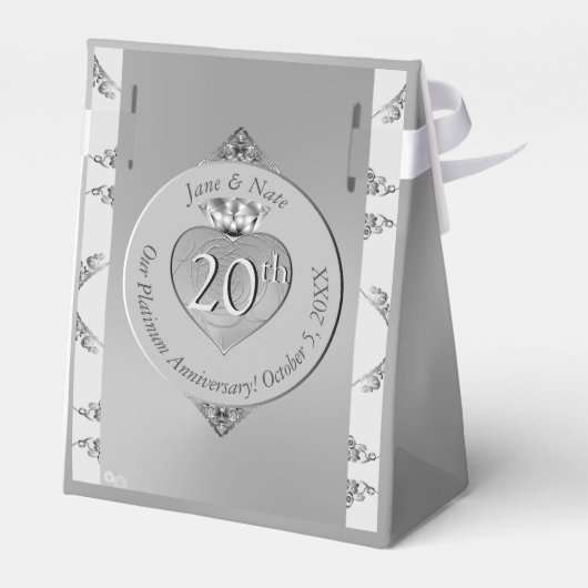 10th,11th,20th,25th,70th Wedding Jubileum Bedankdoosjes (Achterkant)