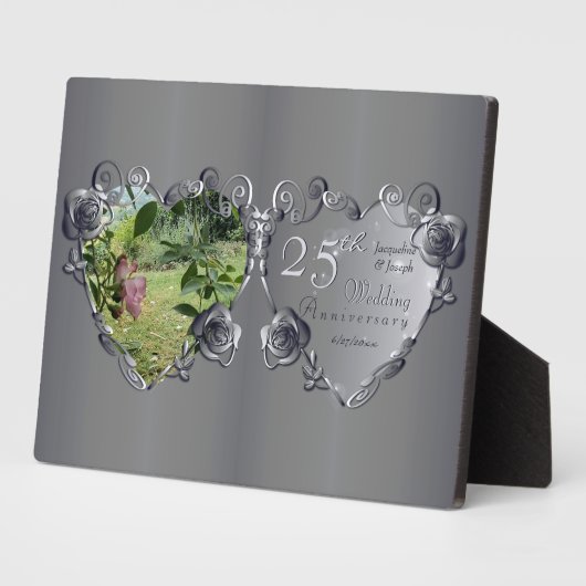 10th,11th,20th,25th,70th Wedding Jubileum Fotoplaat (Zijkant)