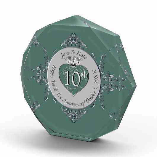 10th,11th,20th,25th Bruiloft Jubileum Fotoblokken (Rechts)