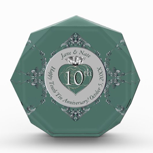 10th,11th,20th,25th Bruiloft Jubileum Fotoblokken (Voorkant)