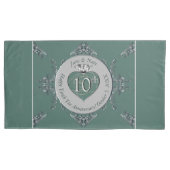 10th,11th,20th,25th Bruiloft Jubileum Kussensloop (Voorkant-Links)