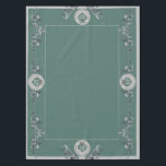 10th,11th,20th,25th Wedding Anniversary  Tafelkleed<br><div class="desc">Looking for the right 10th wedding or any other anniversary tablecloth? Then perhaps a beautiful,  silvery grey,  ornate hearts and gemstone graphic will be just the thing to give them BOTH!</div>