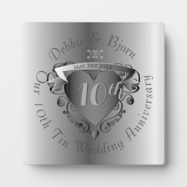 10th,11th,20th,25th Wedding Jubileum Heart Fotoplaat