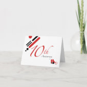 10th Anniversary (mod vogels) Kaart (Voorkant)