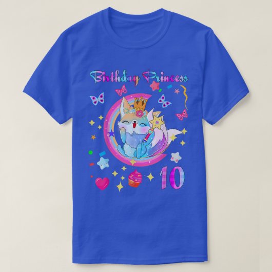 10th birthday Fo Lover 10 year old Gift Birthday P T-shirt (Design voorkant)