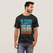 10Th Birthday Gift Boy 10 Years Being Awesome T-shirt (Voorkant volledig)