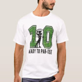 10Th Birthday Golfer Boy Ten Year Old Golf Player T-shirt (Voorkant)