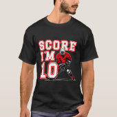 10th Birthday Ice Hockey Boy Ten Year Old Ice Hock T-shirt (Voorkant)