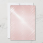 10th Birthday Roos Gouden Ballonnen Invitation Kaart (Achterkant)