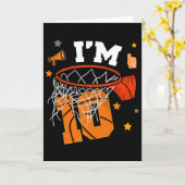 10th Birthday Sketll Boy 10 Yr Old I'm Ten Years B Kaart (Gele Bloem)