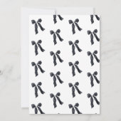 10th Black Bow Birthday Party Kaart (Achterkant)