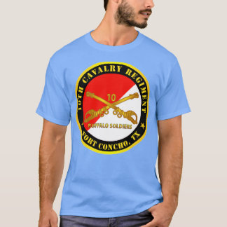 10th Cavalry Regiment Fort Concho TX Buffalo Soldi T-shirt