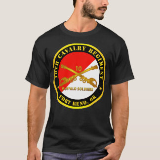 10th Cavalry Regiment Fort Reno OK Buffalo Soldaat T-shirt