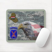10th Mountain Div Irak Veteraan van de strijd Muismat (Met muis)
