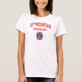 10th Mountain Division "Bergbeklimmer" Vrouwen T-shirt