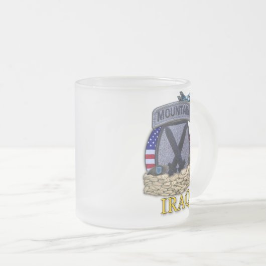 10th Mountain Division Patch Frosty Beer mok (Voorkant rechts)