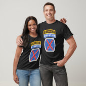 10th Mountain MTN Division Patch met Ranger Tab T-shirt (Unisex)