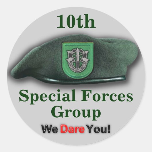 10th Special Forces Fort Carson veteranen Sticker (Voorkant)
