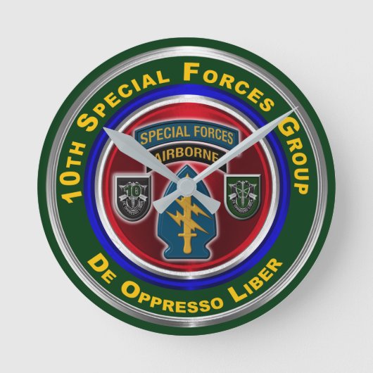 10th Special Forces Group Aandenken Ronde Klok (Voorkant)