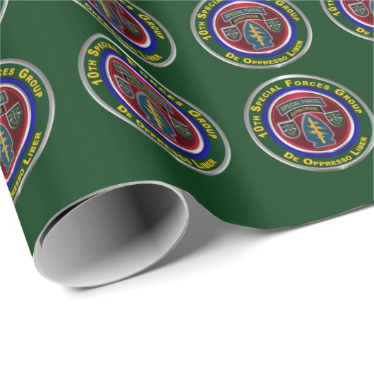 10th Special Forces Group Airborne Cadeaupapier (Rol Hoek)