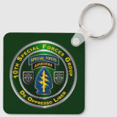 10th Special Forces Group Sleutelhanger (Achterkant)