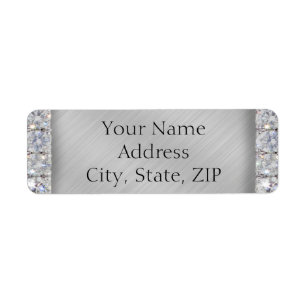 10th Tin and Diamond Jubileum Return Address Etiket